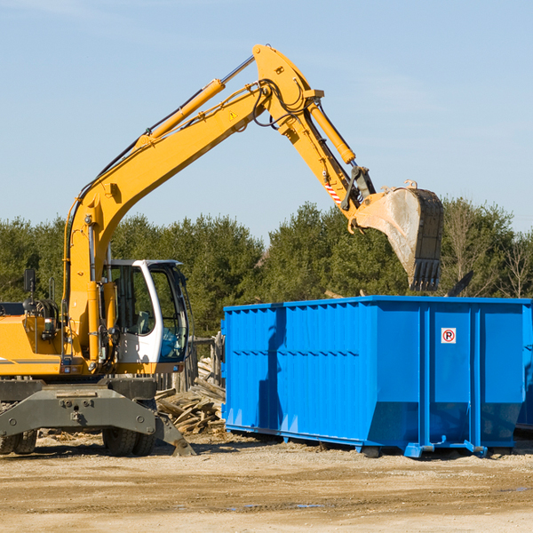 can i choose the location where the residential dumpster will be placed in Hyndman